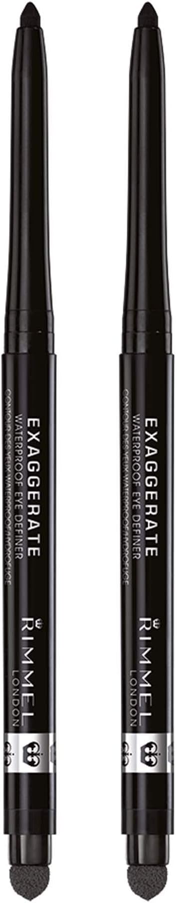 London exaggerate auto waterproof eye definer in blackest black, 2 Count