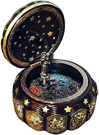 GnD Vintage Mechanical Classical Collectible Music Box with Sankyo 18-Note,Plays Castle in The Sky