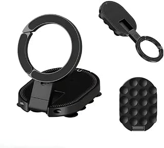 3 in 1 Magnetic Suction Cup Phone Mount, 360° Rotatable Foldable Mobile Holder with 18 Strong Silicone Suction Cups, Unive... Price In India