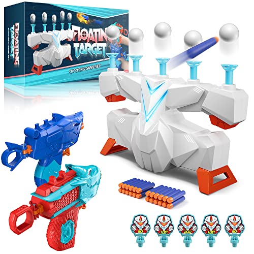 Floating Ball Targets with 2 Foam Blaster Toy, 10 Floating Balls, 5 Flip Targets and 24 Refill Darts Shooting Practice Game for Nerf Blaster Toys