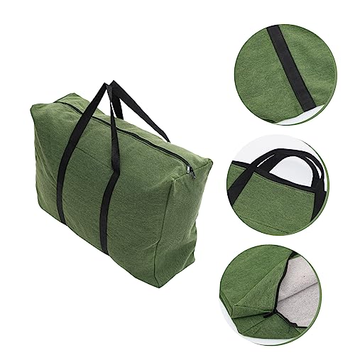 TOYANDONA Large Canvas Duffle Bag for Moving Heavy Duty Olive Green Travel Bag Large Capacity for Clothes and Quilts for Home Storage and Travel Random Color3
