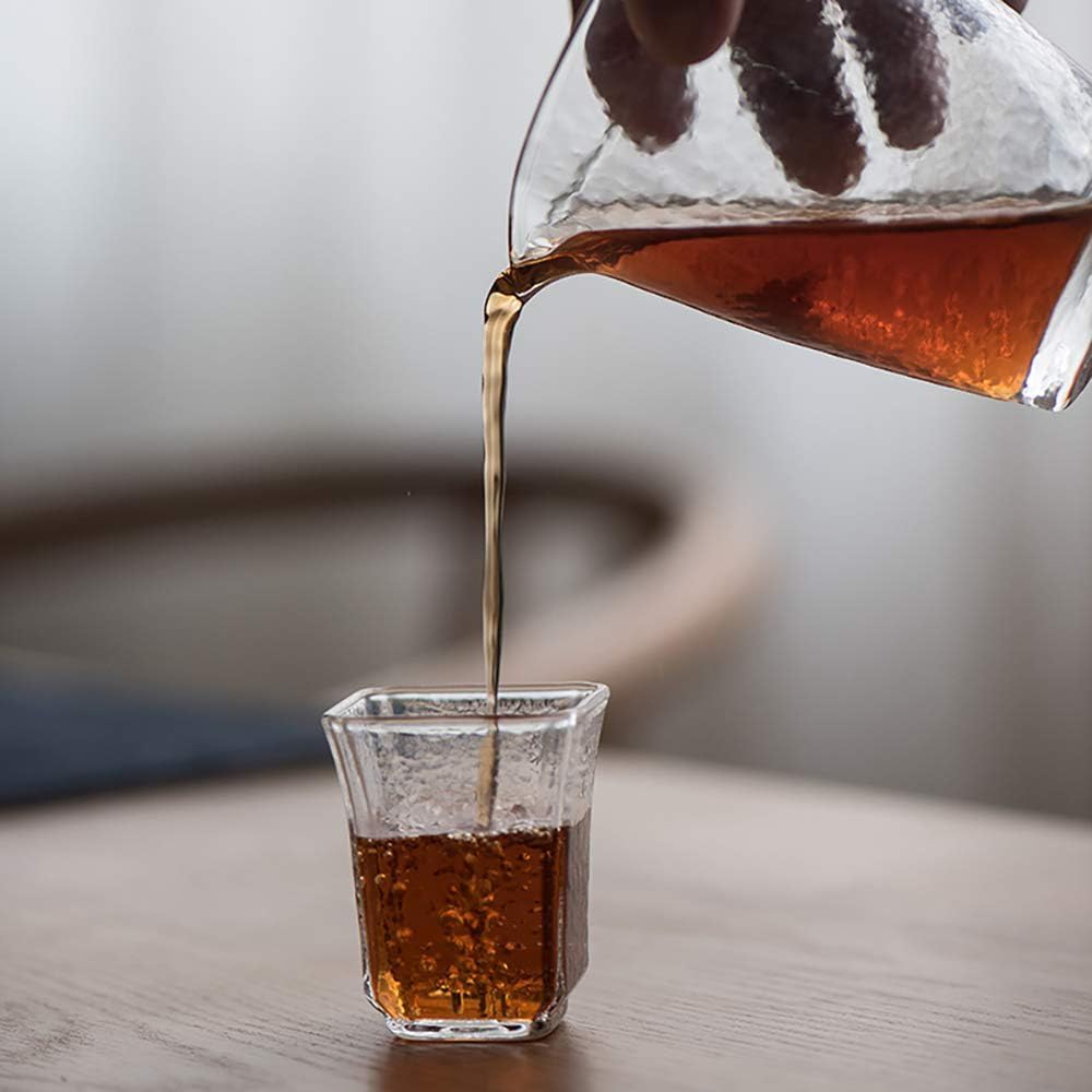 Sharing Glass Tea Cup, Tea Fair Cup, the Charming Surface, Premium Lead-Free (Classic)