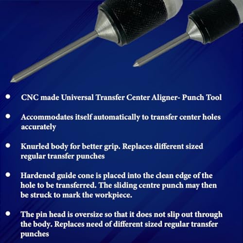 Image of Universal Transfer Center Aligner- Punch-Hardened Pin (Set of 2 (Range 1 /4 inch to 1 inch))