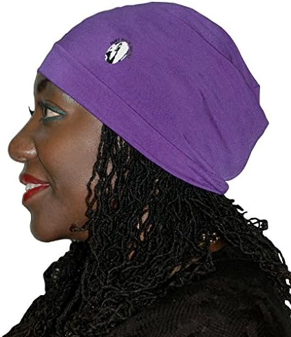 Hair Cap for Locs, Natural Hair, Braids, Protective Styles - Purple