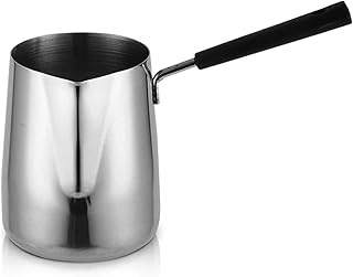 Wok patelnia ze stali nierdzewnej garnek do mleka wielofunkcyjny spód kompozytowy metalowy pierścień do kawy garnek latte mleko bańka garnek sos naczynie kuchenne