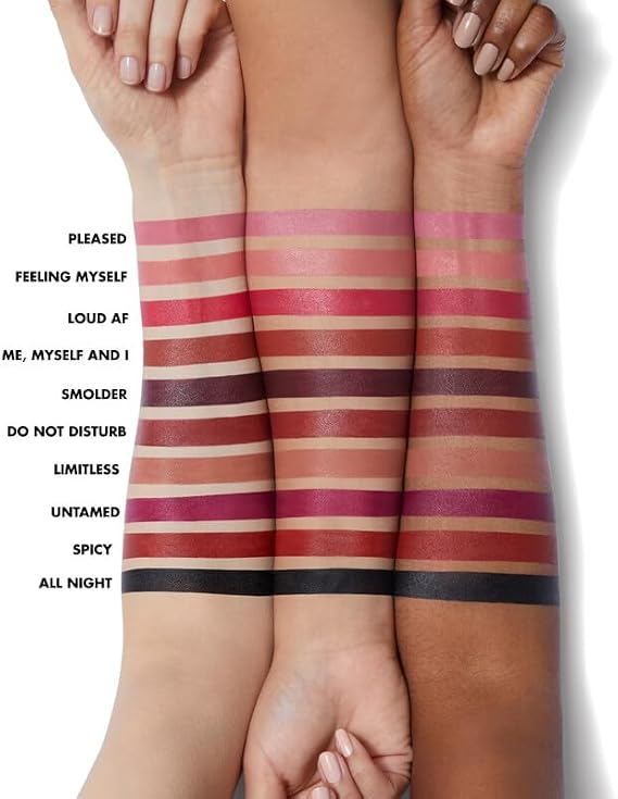 e.l.f. O Face Satin Lipstick, Richly Pigmented, Nourishing & Long-Lasting Creamy Lipstick, Infused With Jojoba, Vegan & Cruelty-Free, Smolder