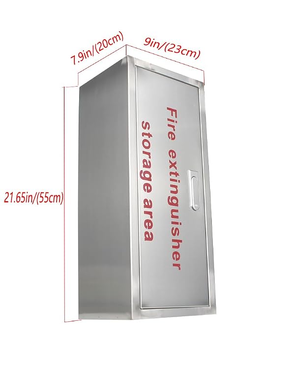 Fire Extinguisher Cabinet， Heavy Duty Fire Extinguisher Holder，Surface Mounted 304 Stainless Steel, Wall Mounted，Fits 5-10 lb Extinguishers by shankala - Image 5