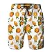 vbndfghjd Pantaloncini da Bagno da Spiaggia per Uomo da Spiaggia a Rapida Asciugatura Rapida Estiva Modello Senza Cuciture di Frutta Arancione XL