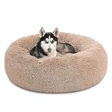 bedsure letto per cani medio a forma di ciambella - letti per cani per cani di media taglia, letto soffice per cani lavabile, letto accogliente a forma di ciambella con fondo antiscivolo