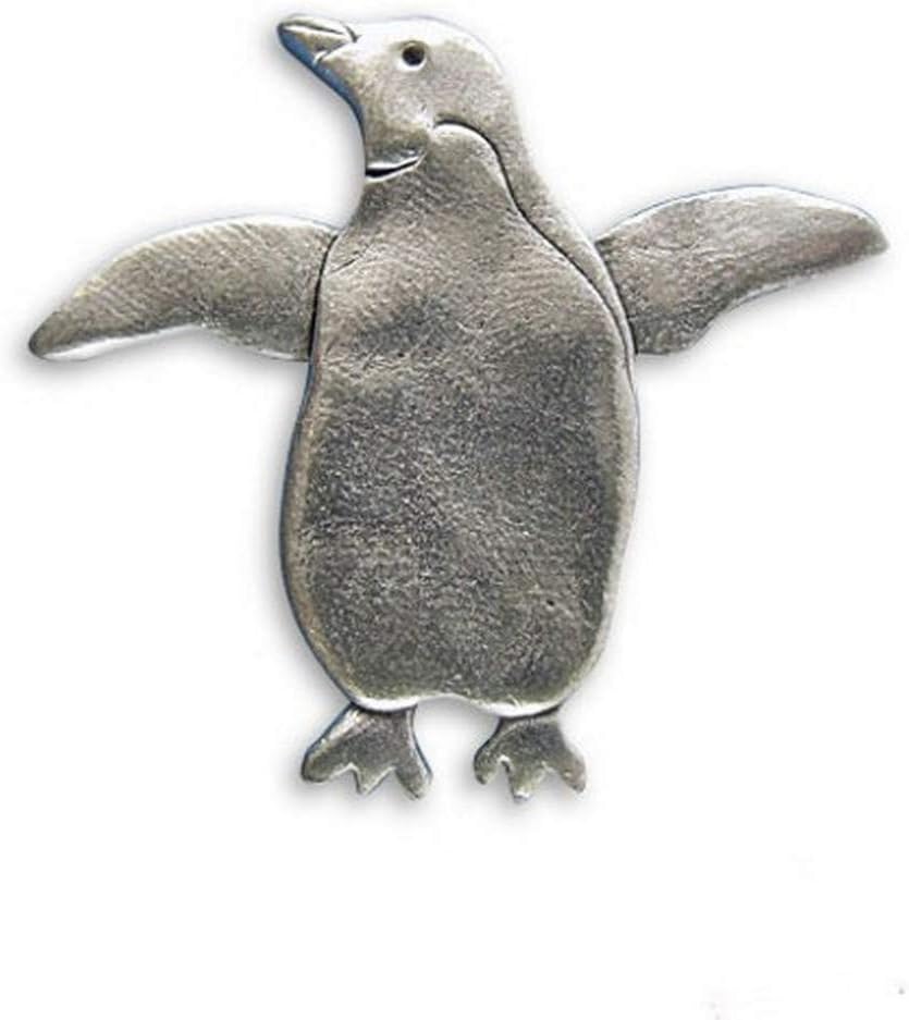 Pewter Penguin Pin by The Magic Zoo