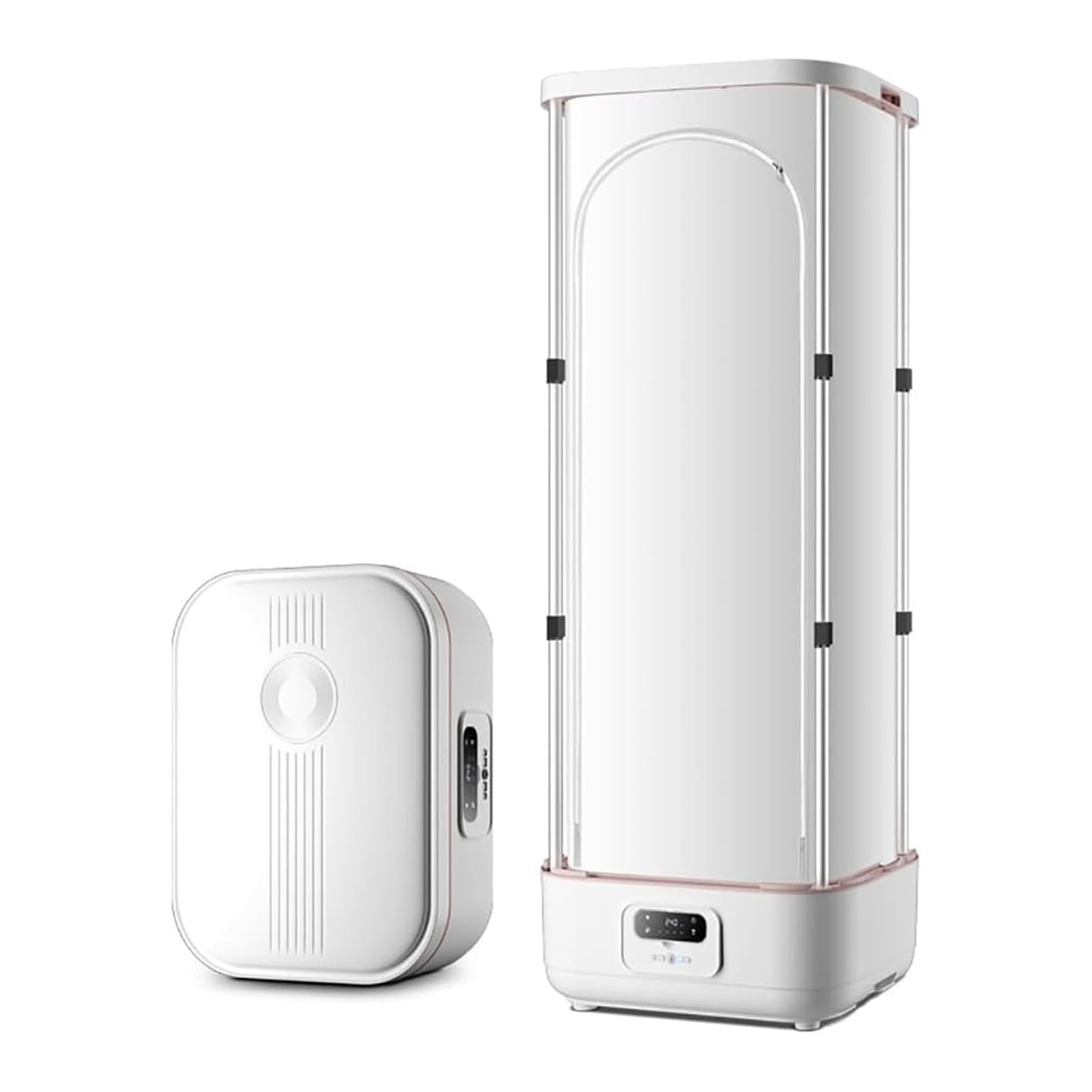 WBRSybUS Hanging Garment Steamer, Collapsible Automatic Wireless Vertical Steam Iron with Wrinkle Removal Clip, for Clothes & Fabric, One-key Care, Quick-Drying Steam