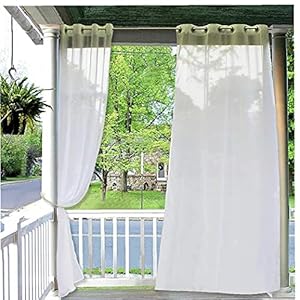 Buitengordijnen voor terras Waterdichte Outdoor Blackout Gordijnen GROMMET PATIO Gordijnen Thermisch Geïsoleerde Privacy…