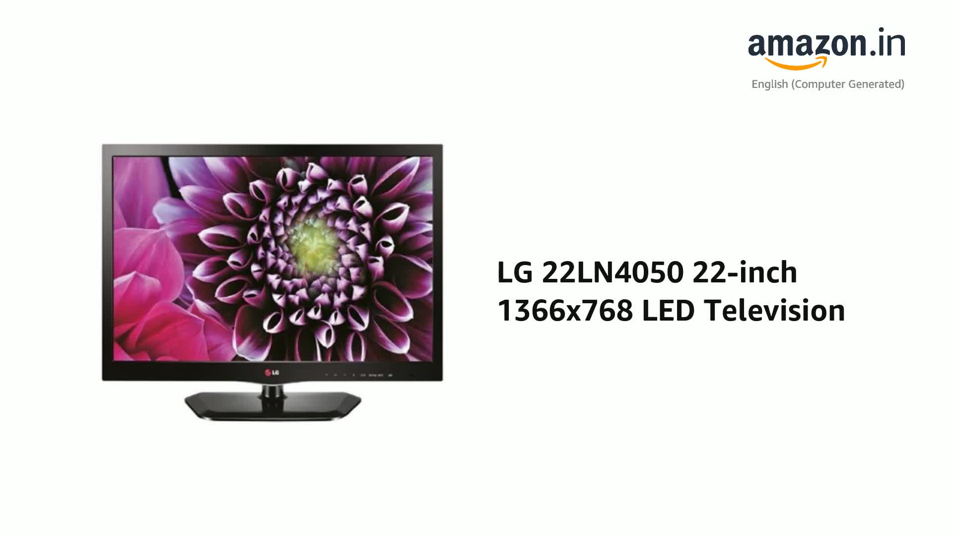 LG 22LN4050 22-inch 1366x768 LED Television : Amazon.in: Electronics