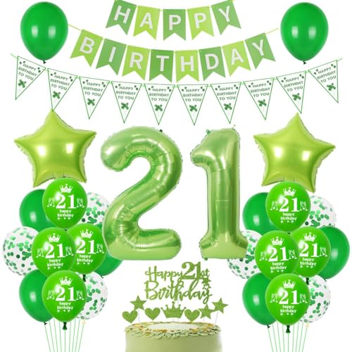 Verde balão decoração 21 anos aniversário mulher verde decoração 21 anos aniversário homem mulher 21 anos decoração aniversário balões verde 21 anos aniversário mulher 21 anos balões de aniversário