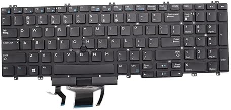 New Replacement Keyboard for DELL Precision 7530 7540 7730 7740 E7530 M7530 Keyboard 0DK60 266YW 0266YW 06P79 US Backlit Pointer