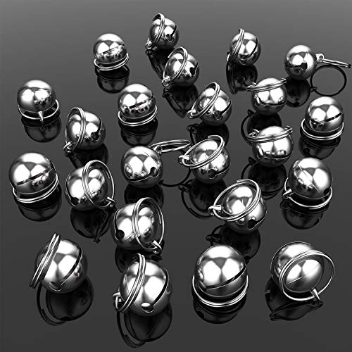 Outus 24 Sets Of Cat Bells For Cat And Dog Collar Loud Pendant Pet Cat And Dog Bell Pet Pendant Accessories (Silver) #TOP1