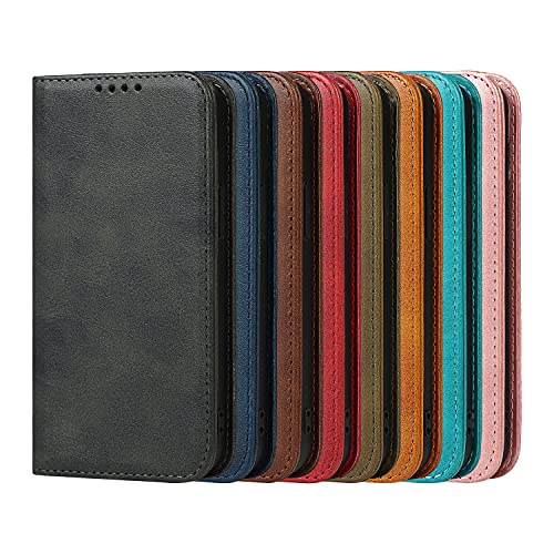 Étui portefeuille iPhone 15 Pro Havaya avec porte-cartes chic à rabat rouge - 7