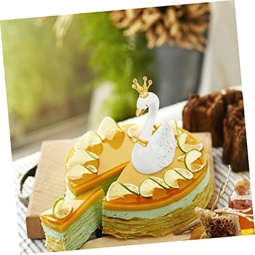 STAHAD 2 Peças Enfeites De Cisne Decoração Em Miniatura Estatuetas De Animais Em Miniatura Decoração