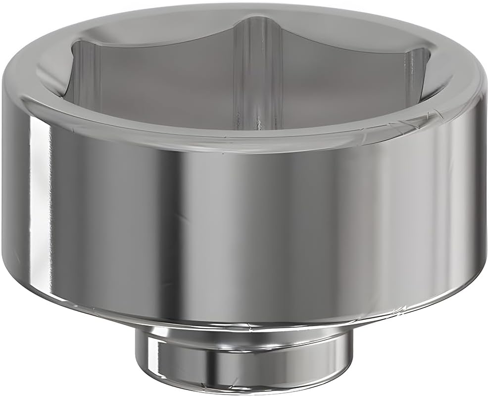 HZEL Car Oil Filter Socket, 32mm 6-Point Vehicle Fuel Pan Wrench Removal Tool, 3/8 Inch Heavy Duty Steel Automotive Drive Oilfilter Cap Accessories Compatible with LaCrosse Captiva Cobalt
