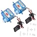 TECKEEN 2 Pack 3.7g Ultra Micro Digital Servo Nano for RC Helicopter Boat Car GH-S37D