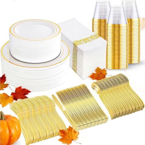 I00000 Gold Dinnerware Set