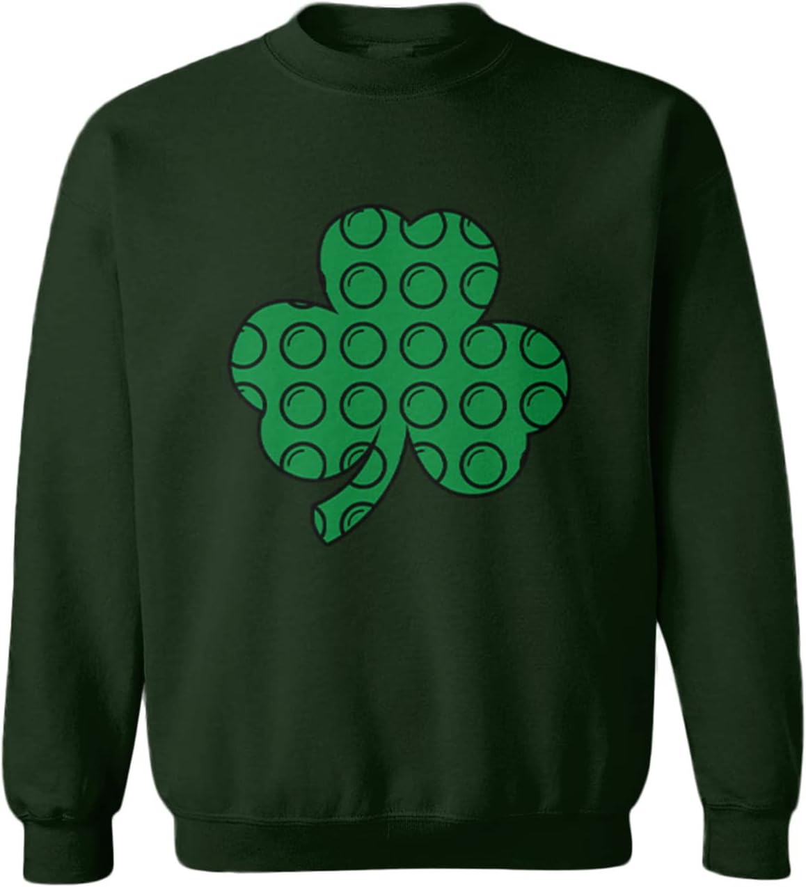 Tcombo Shamrock Pop It - Fidget Fun Cool Toddler Fleece Crewneck Sweater