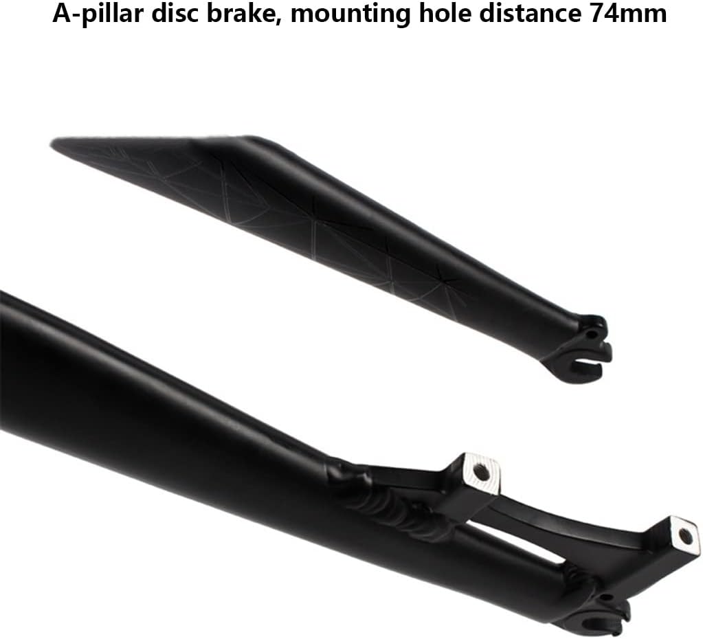 Mountain Bike Rigid Forks 26" 27.5" 29" Aluminum Alloy Fork 28.6mm in XC Alloy Forks Disc Brake Bicycle Lightweight Front Fork Threadless Straight Tube for MTB Road Bikes