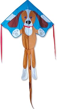 Kite - Large Easy Flyer - Sparky Dog 46*91.5 inch / 117*231 cm Test Kite String and Winder