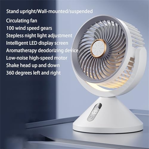 Ventilateur de bureau rechargeable USB compact pour refroidissement de table