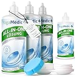Yogamedic All-in-One-Kombilösung für weiche Kontaktlinsen - 3×360 ml...