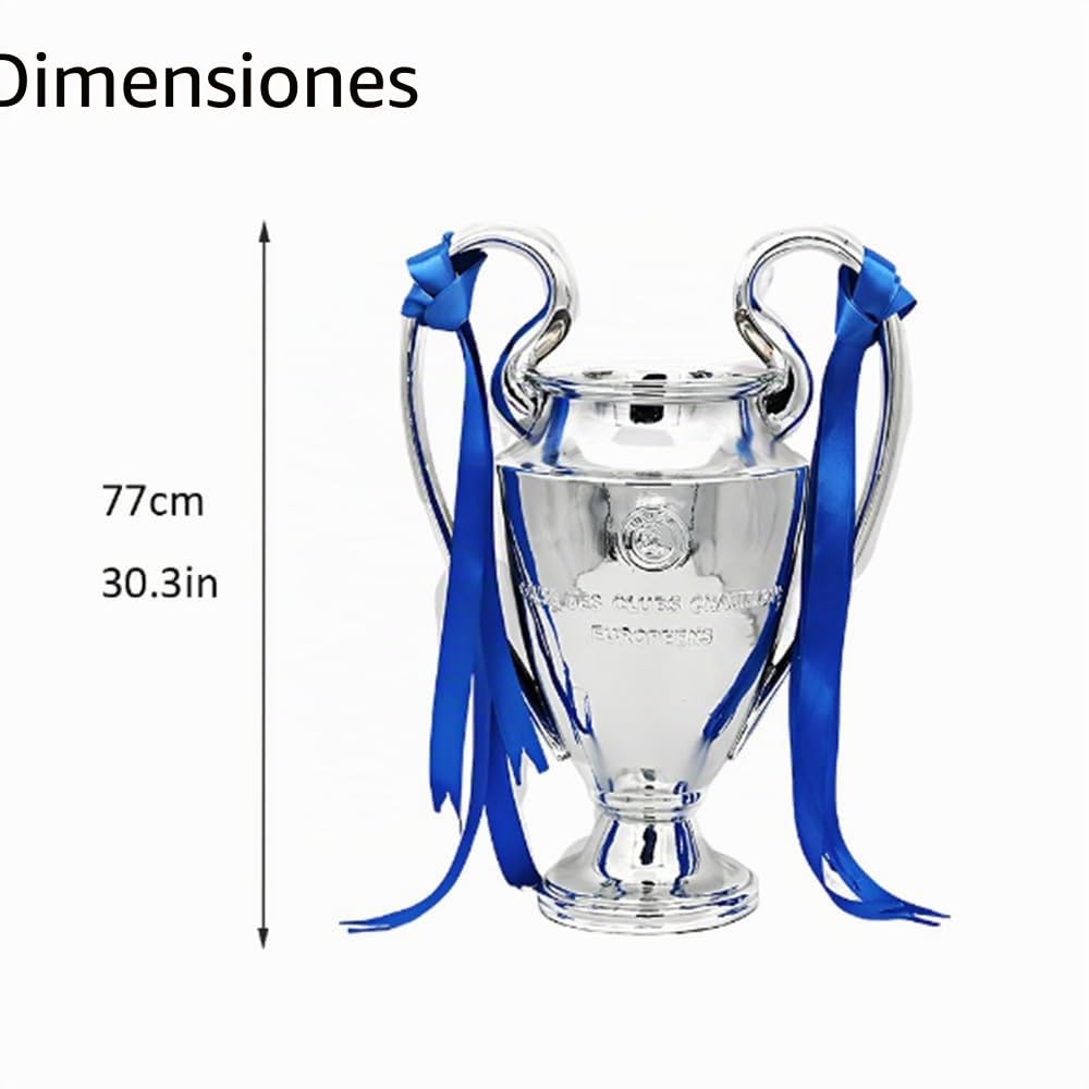 Trofeo De Campeones De Fútbol De Europa Trofeos De Futbol Coleccionables De Fans Decoraciones De Bar En Casa Y Oficina,77cm/30.3in
