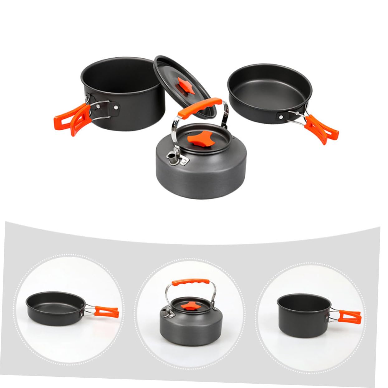 2 Set Picnic Kit Completo per Persone per Escursioni e Attività Outdoor