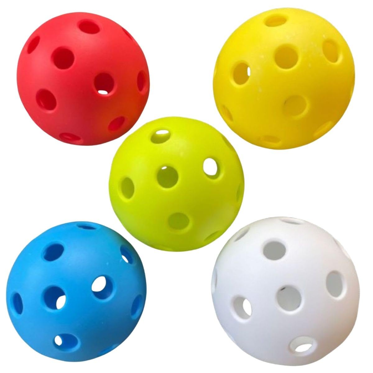 Amazon | ASPALAND ピックルボール ボール 26穴 屋内用 インドア 5色 5