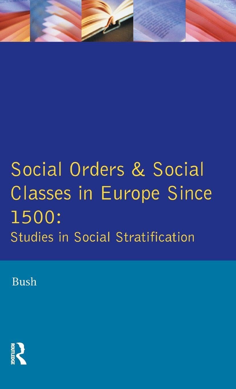 Buy Social Orders and Social Classes in Europe Since 1500: Studies in Social Stratification — BookShops.in