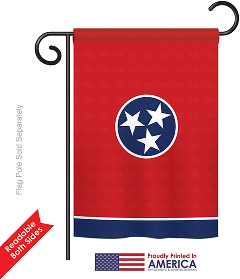 States Tennessee Garden House Flags Set Regional USA American Territories Republic Country Particular Area Small Decorative Gift Yard Banner Double-Sided Made In 28 X 40