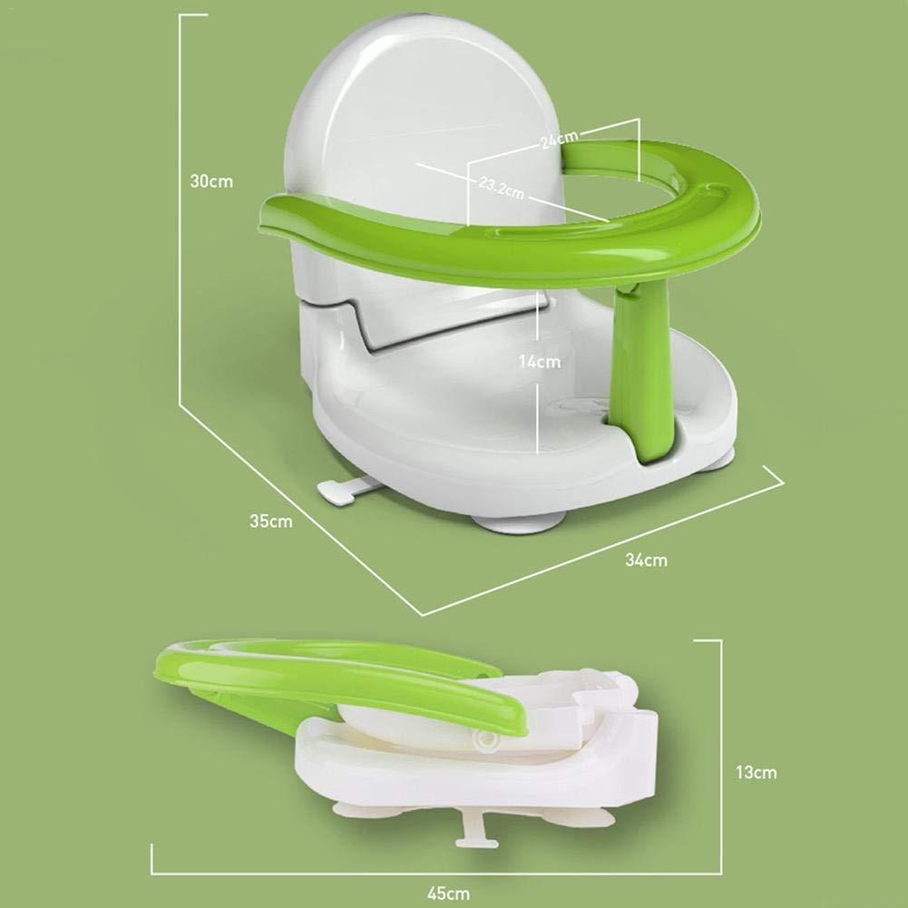 Siège de Bain, siège de Bain pivotant, siège de Bain Pliant, siège de Bain pivotant Orbital pour bébé, siège de Baignoire pour bébé pour Le Bain Assis avec Support de Dossier et ve