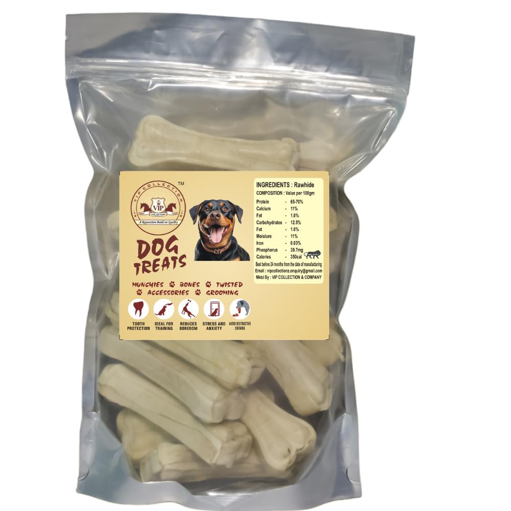 VIP Collection Rawhide Chicken Flavor .4 Inch Dog Chew Calcium Bone for Young and Small Dogs (4-Inch-2-KG) (B09DVFD91K) Amazon Price History, Amazon Price Tracker