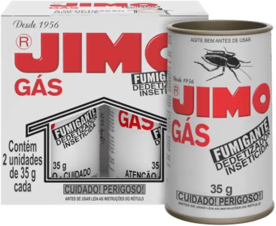 Gás Fumigante Detetizador 01 Unidade De 35g Mata Insetos Caseiro Mata Baratas Aranhas Pulgas Mosquitos Insetos Caseiros Ação Rápida Duradoura