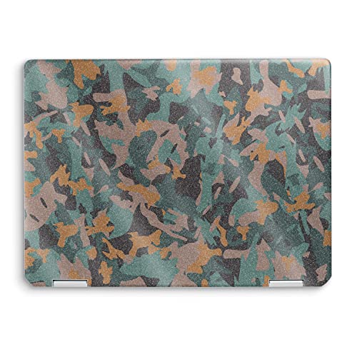 MightySkins Glossy Glitter Skin Compatible with HP Spectre x360 14" (2022) Full Wrap Kit - Muted Camouflage | Protective, Durable High-Gloss Glitter Finish | Easy to Apply | Made in The USA