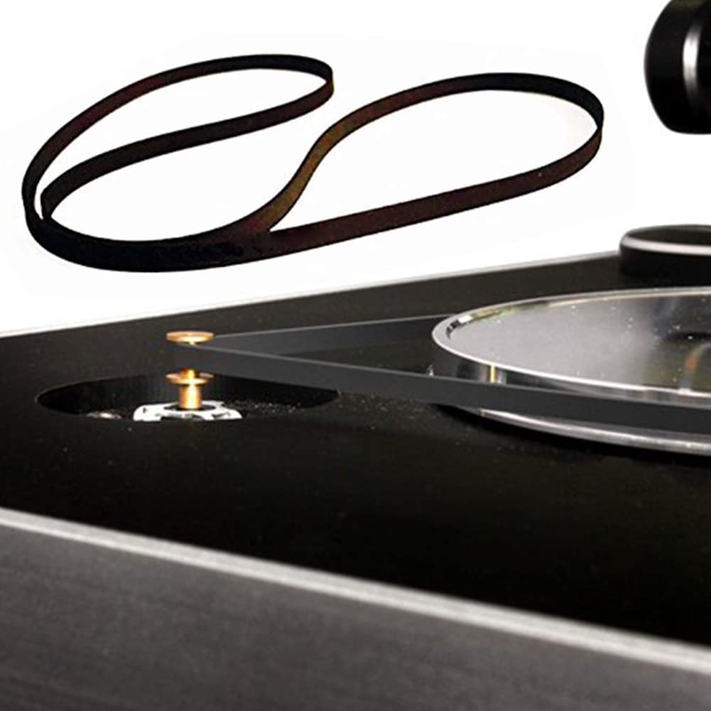 Courroies de Rechange pour Lecteur de Disque Vinyle Rétro Compatible,Ensemble de Courroies de Platine Vinyle,Ceinture de Tourne Disque,avec Tous Les Types de Platines à Courroie 270mm 2 Pcs Tokaneit