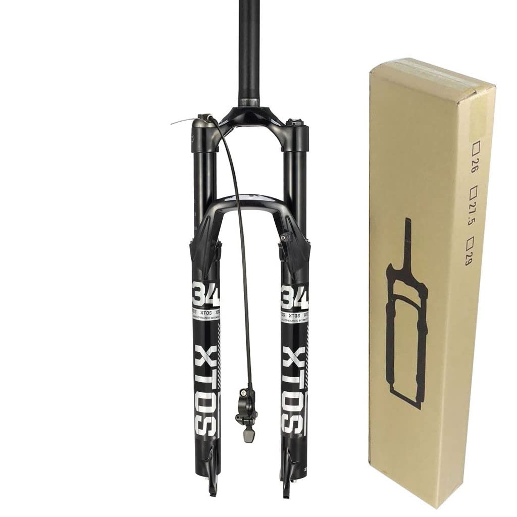 Amazon.co.jp: Mフォーク26 27.5 29インチ120mmの走行、アルミ合金1-1