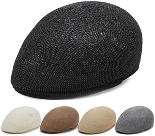 ハンチングベレー帽【メッシュ編み】帽子 メンズ レディース ハンチング ベレー帽 春 夏 秋 紫外線対策 UV 蒸れにくい 無地 カジュアル おしゃれ HUNTING 7305
