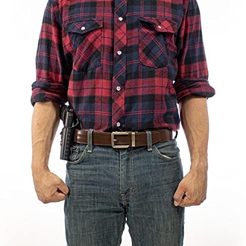 Nexbelt Men's Belt, Rogue CCW Espresso Leather Gun Tactical Ratchet Rich Brown Belt for Concealed Carry4