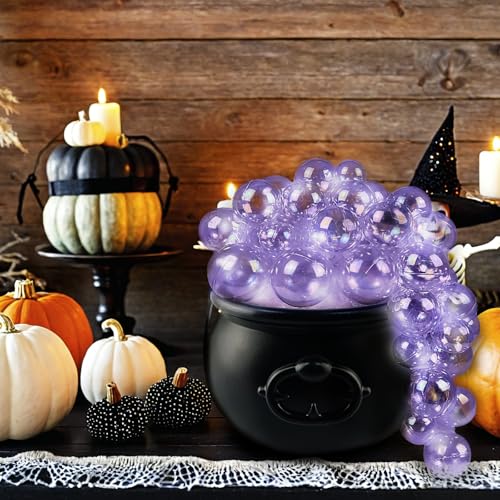 HEVOY Glowing Witch's Cauldron Set, Easy DIY Light-Up Bubbling Cauldron