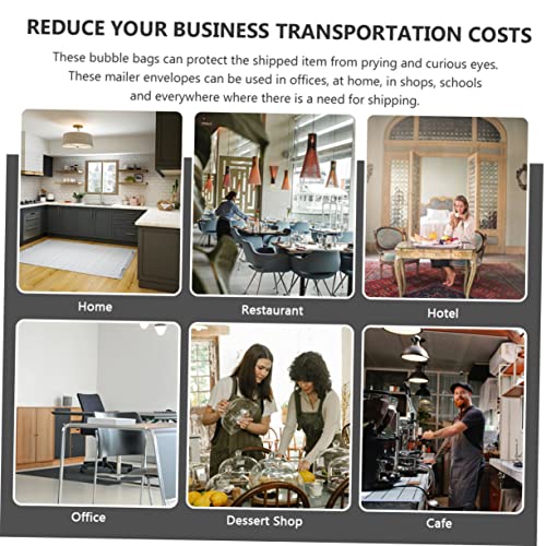TEHAUX 50 Pçs Saco De Envelope De Bolha Envelopes Acolchoados Mailers Bolha Mailer Poli Bolha Envelo