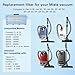 3 Sätze Ersatz Filters für Miele Compact C1, C2, Complete C2, C3, S8340 S8360 S8380, Guard S1 L1 M1 Staubsauger, 3 HEPA-Filter mit 3 Motorfilter 3 Abluftfilter für S4000, S5000, S6000 & S8000 Serie