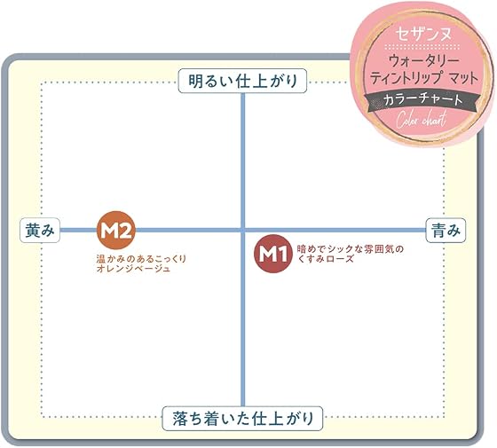 セザンヌ ウォータリーティントリップ マット M1 ダスティローズの商品画像