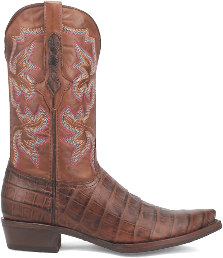 Dingo Men's Casual Boots - Alligator Print Design