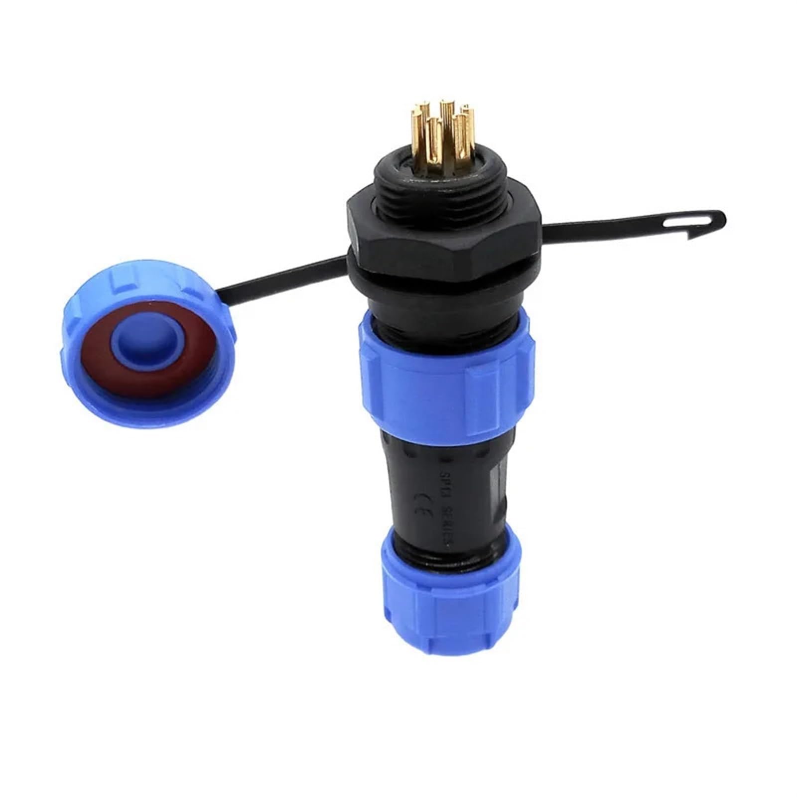 Connecteur d'aviation SP1312 étanche IP68 protégeant vos circuits à 5 broches