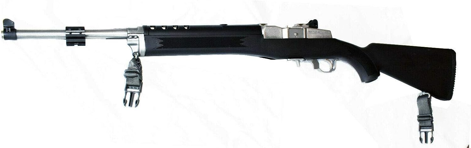 Trinity Tactical 2 Point Adjustable Sling Compatible with Mossberg 500 12 Gauge & 20 Gauge – Bungee Shotgun Rifle Sling, Heavy Duty Quick Release Hunting Home Defense Gear Black
